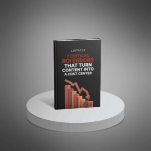 7 Critical ROI Errors That Turn Content Into a Cost Center